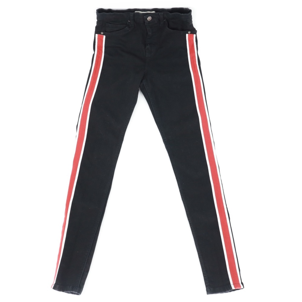 TOPSHOP MOTO‎ Jamie High Rise Stripe Jeans